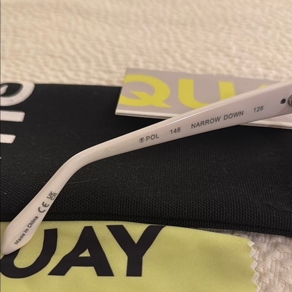 Quay Australia White Cat-Eye Sunglasses - Picture 2 of 4